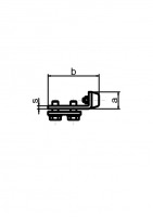 V2A- Schienenstopper für Schiene Typ 40