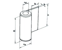 Bandlappen mit Messingbuchsen Ø 23 mm