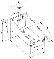 Winkelbefestigungsträger für Schiene Typ 30+40