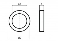 Messing-Zwischenring für Konstruktionsbänder 14mm