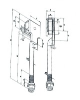 Falttorrolle für Holz- und Stahltore mit Kugellager 810/ 16 verz.