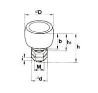 V2A- Edelstahl-Führungsrolle Ø 48 mm zum Anschrauben