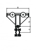 Kabelträger Typ 60, Stahl und Kunststoff; Rundkabel