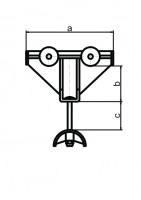 Kabelträger Typ 30, Kunststoff, max. Kabel = 70x 40 mm