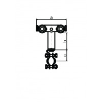 Kabelträger Typ 60, Stahl, Druckluft-, Wasser- und Rundkabel