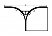 Y-Weiche Typ 50, 90°