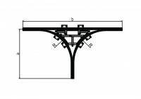 T-Weiche Typ 60, 90°