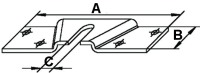 K60-Anschraubplatte für Glashalter