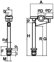 Falttorrollapparat für elektrisch angetriebene Tore/ 160,5 mm
