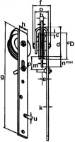 Polyamidschiebetürrolle Ø 100 mm