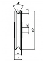 Stahlseilrolle Ø 75 mm