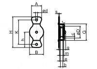 Stahlseitenrolle Ø 30 mm