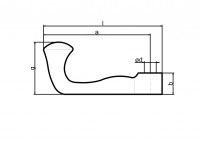 Metallvorreiber, halbe gerade, Stuttgarter Form- 4210K/ 45