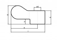 Metallvorreiber, mit Ansatz und gegossenem Loch- 4250/ 50