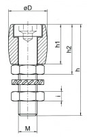 V2A- Edelstahl-Führungsrolle Ø 25 mm zum Anschrauben