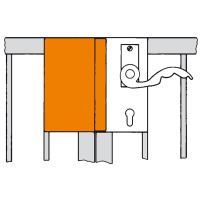 Gegenkasten, blank, Nr. 144ET - für Kastenbreite 30 mm