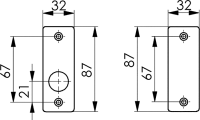 Drücker-Rosette Nr. 426 - blind