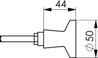 Türknopf ,lose, drehbar Nr. 477W