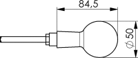 Türknopf, lose, drehbar Nr. 484W