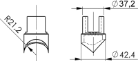 Anschlussstück (Paar) V2A für K602SC14530 und K60SC14571