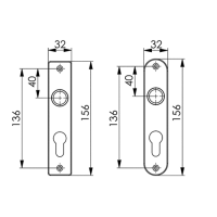 Zylinder-Kurzschild- kantige Form