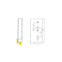 Schlosskasten 360361 P DIN Links/Rechts 30/60 mm PZ gelocht